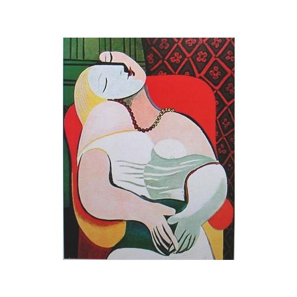 パブロ・ピカソ アートポスター- 夢(50cm×70cm) -余白無し