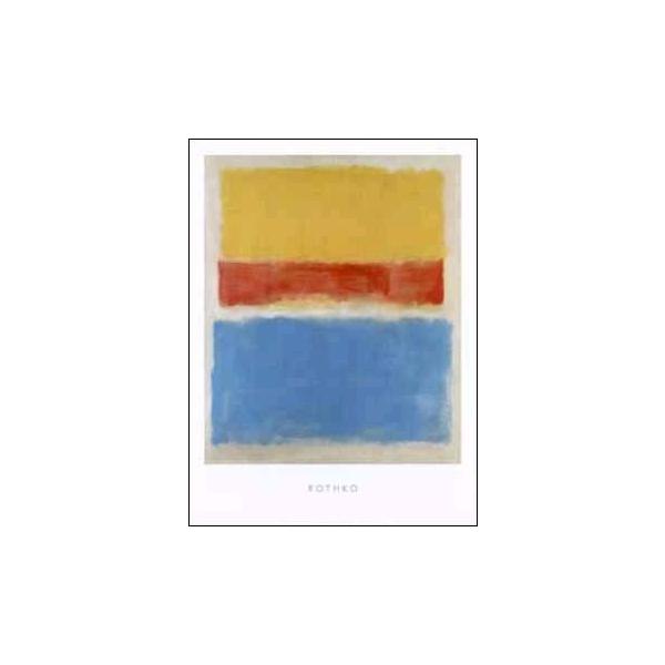 アートポスター- Yellow, Red and Blue,1953 (600x800mm) マーク
