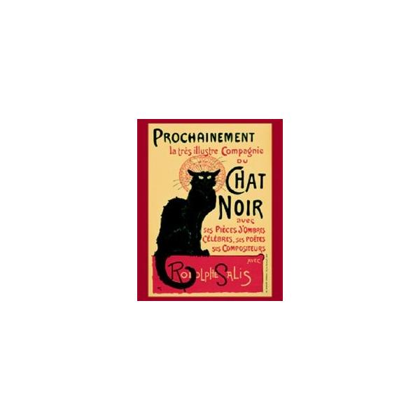 ポスター シャノワール Le Chat Noir 木製フレーム付 50×40cm