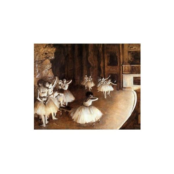 エドガー ドガ作品 舞台上のバレエ稽古 アートプリント アートフレーム付 Artprint Eco ポスターアート通販の檜屋 通販 Yahoo ショッピング