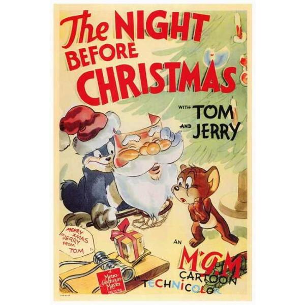 トムとジェリー メリー クリスマス ポスター シアターサイズ フレームなし Tom And Jerry Theateranime If0177 ポスターアート通販の檜屋 通販 Yahoo ショッピング