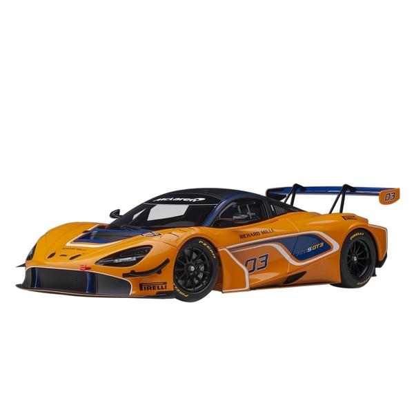 オートアート 1/18 マクラーレン 720S GT3 No.03 オレンジ 完成品