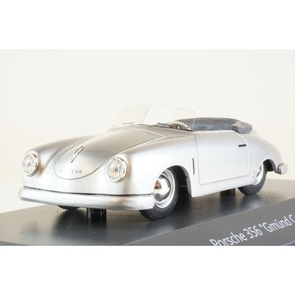 シュコー 1/43 ポルシェ 356 グミュント シルバー 完成品ミニカー