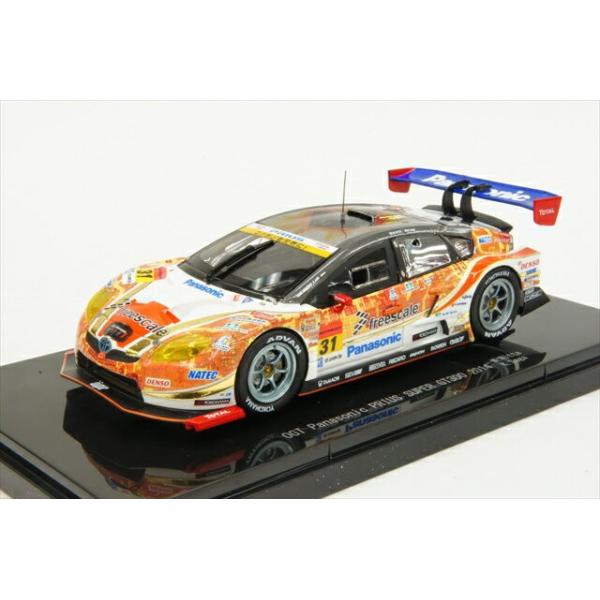 エブロ 1/43 OGT パナソニック プリウス 2014 スーパーGT 300クラス No.31 新田 守男/嵯峨 宏紀 完成品ミニカー 45080