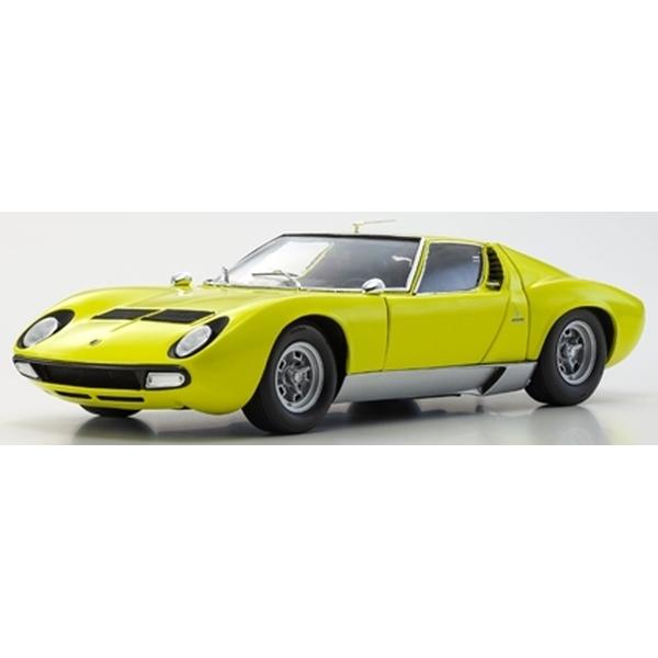 京商 1/18 ランボルギーニ ミウラ P400SV イエロー/シルバー 完成品