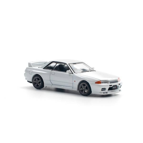 ミニカー POP RACE SKYLINE GT-R R32 1/64 POPRACE 1/64 Nissan Skyline GT-R R32 – Crystal White