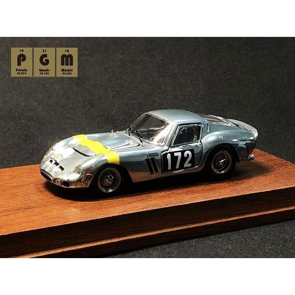 PGM Private Goods Model 1:64 Ferrari 250 GTO #172 Silver Premium Die Cast 