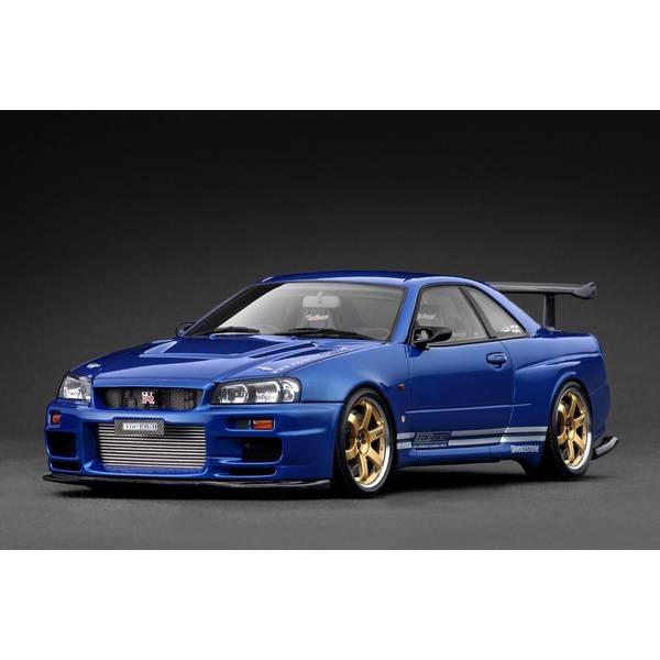 イグニッションモデル 1/18 ニッサン TOP SECRET 34GT-R BNR34 ブルー