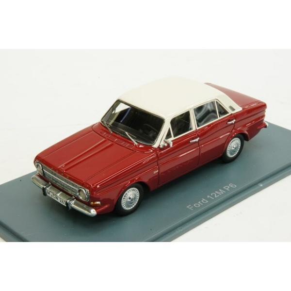 ネオ 1/43 フォード タウヌス 12M P6 リムジン 1966年 レッド/ホワイト