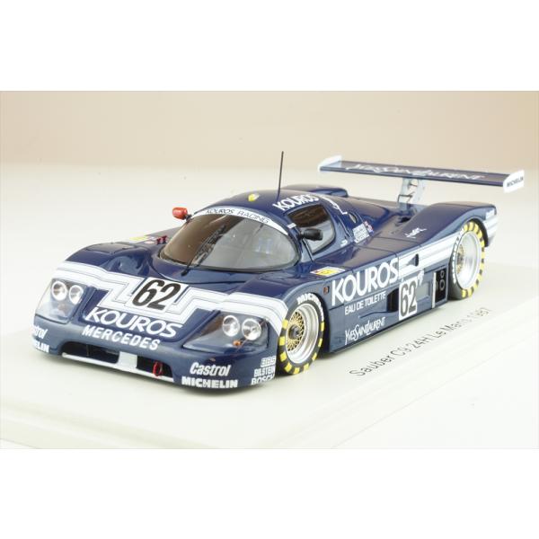 スパーク 1/43 ザウバー C9 No.62 ル・マン24時間 1987 J.ダンフリース/C.ガナッシ/M.サックウェル 完成品ミニカー S1256