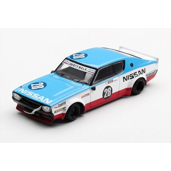 MINI GT 1/64 Nissan スカイライン ケンメリ リバティーウォーク Nissan Racing '75 コンセプト(右ハンドル) 完成品ミニカー MGT01212-R