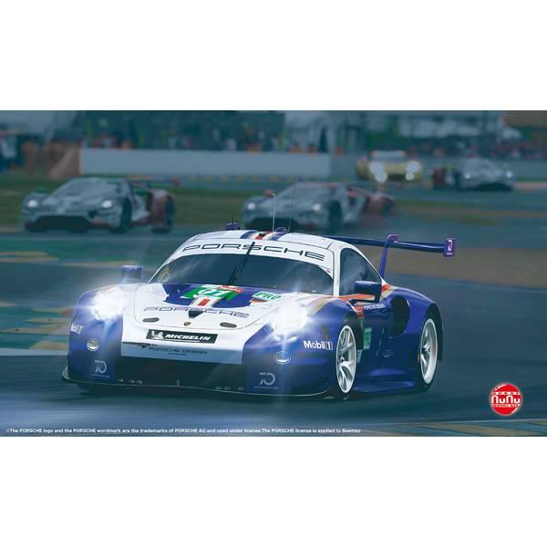 プラッツ/NuNu 1/24 ポルシェ 911 (タイプ991) RSR 2018 ル・マン 24時間レース カーナンバー91 スケールモデル PN24049