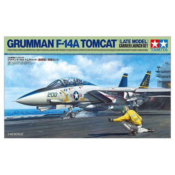 タミヤ 1/48 グラマン F-14A トムキャット (後期型) 発艦セット タミヤ 1/48 グラマン F-14A トムキャット (後期型) 発艦セット