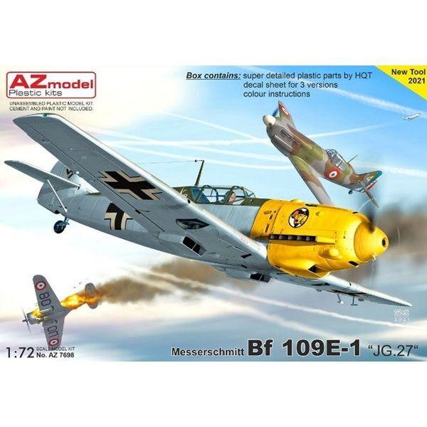 AZ���f�� 1/72 Bf109E-1 "JG.27" �X�P�[�����f�� AZM7698