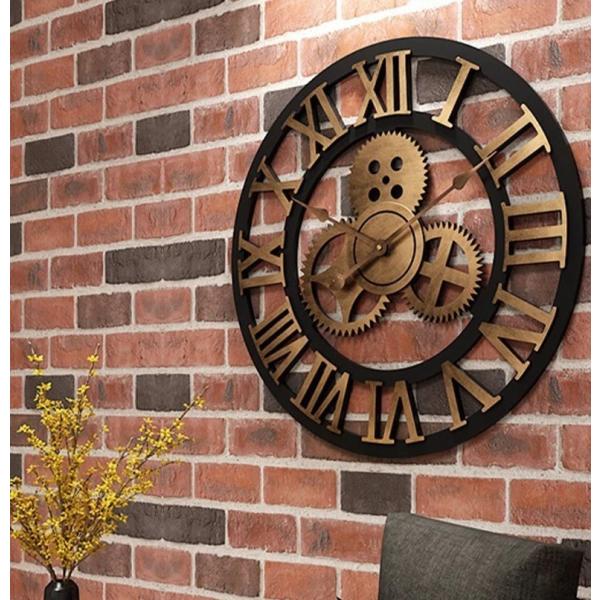 【おしゃれなデザイン】ヴィンテージ加工が施されたアンティーク調壁掛け時計です。インテリアとして飾れるような、おしゃれな掛け時計でご自宅だけでなくショップやサロンなどにもおすすめです。【静音設計】カチカチ音がしないスイープ式の時計です。寝室な...