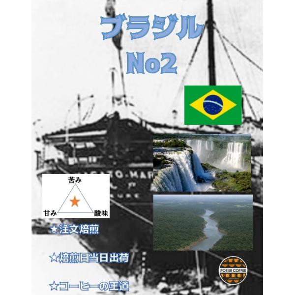 ブラジルＮｏ２ ３００ｇ ブラジル 焙煎豆 自家焙煎 アマゾン コーヒー コーヒー豆 イグアス 自家焙煎