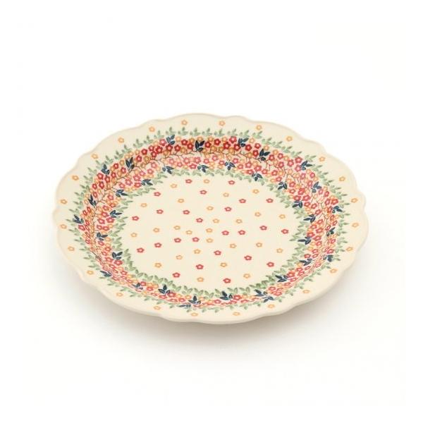 ポーランド食器 フリルプレート 直径30cm KK02 ポーリッシュポタリー