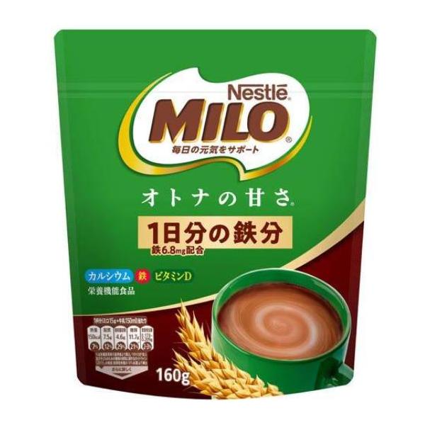 他サイト： 送料無料 1袋 ネスレ ミロ オトナの甘さ 1袋 160g 10杯分 栄養機能食品の商品画像