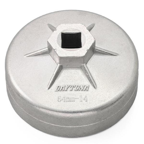 デイトナ DAYTONA バイク メンテナンス オイルフィルターレンチ ダイキャスト 14面 64mm