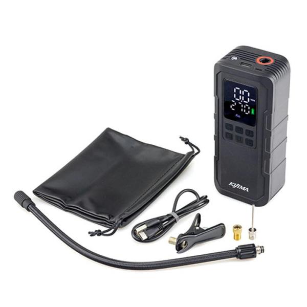 キジマ KIJIMA スマートエアポンプ JP03 3×2000mAh/11.1V 米・英・仏式バルブ他対応