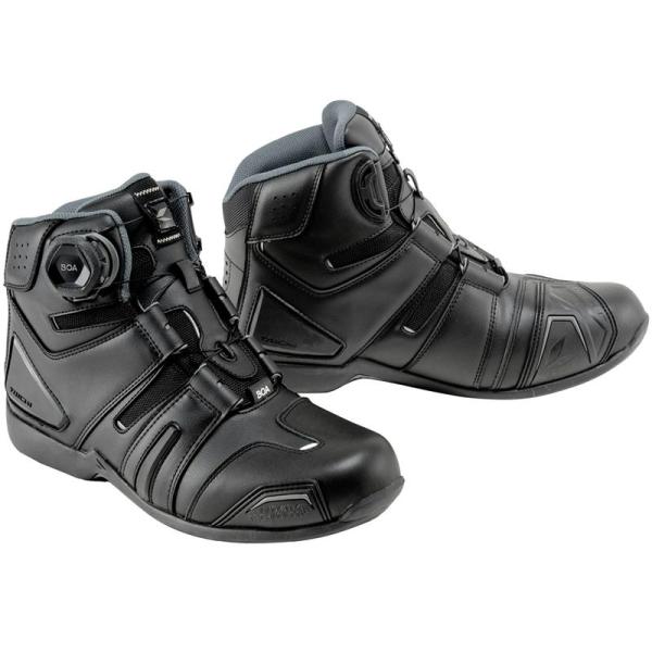 RSタイチ 006 DRYMASTER BOA ライディングシューズ BLACK/GRAY 25.5cm 
