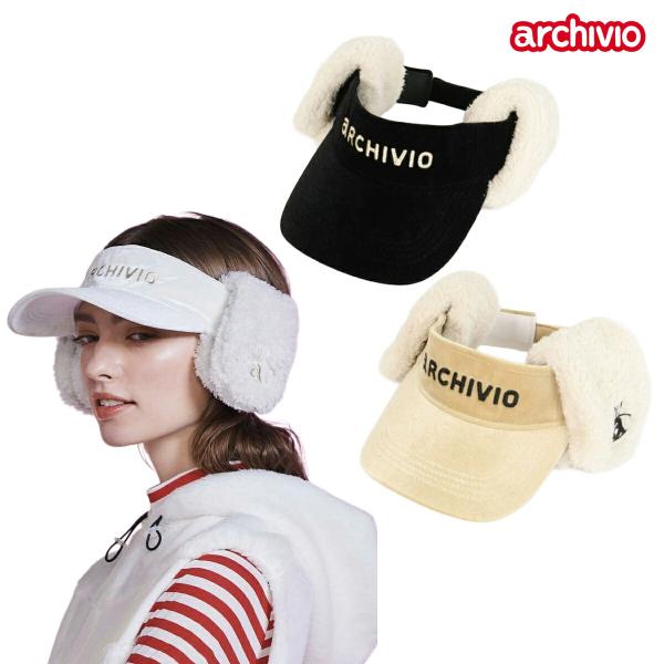 あたたかみのある耳当て付きのサンバイザー・サンバイザー本体は上品な光沢感のあるベロア素材・耳当てはやわらかなボア素材、片方にうさ耳ロゴの刺繍入り・耳当てはマグネット式でサンバイザー本体から取り外しが可能・サンバイザーにもロゴ刺繍入り・マジッ...