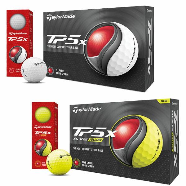 TaylorMade TP5x ゴルフボール 24個 テーラーメイド（TAYLORMADE）（メンズ）ゴルフボール 24 TP5x Yellow