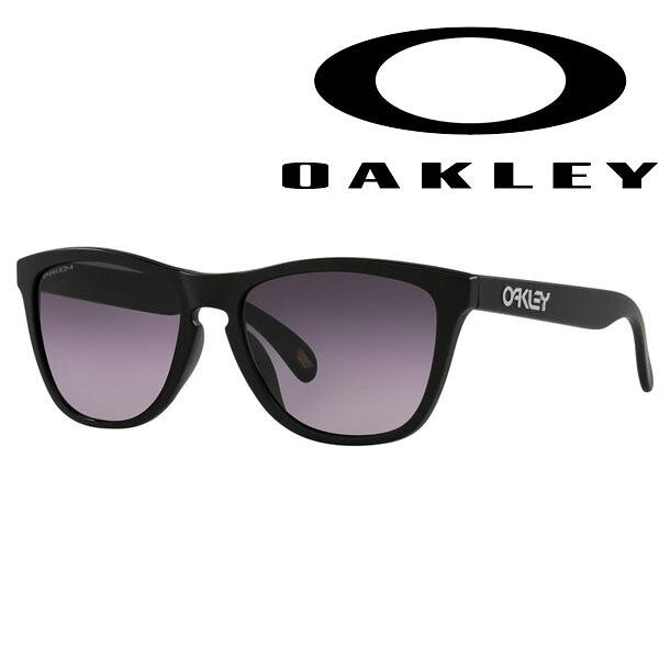 オークリー メンズ サングラス FROGSKINS (A) Matte Black Prizm Grey Gradient OO9245-D054【22】