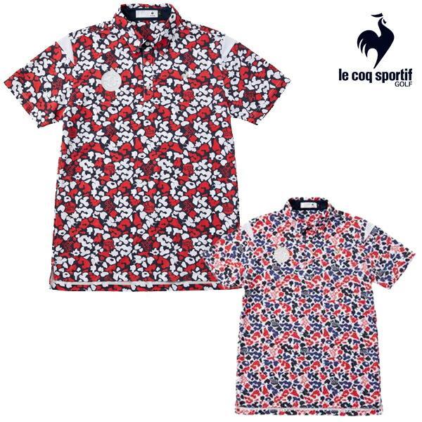 【特価】ルコック 春夏モデル メンズ ニワトリアート柄 半袖シャツ QGMXJA22【24】le coq sportif [ルコックスポルティフ]