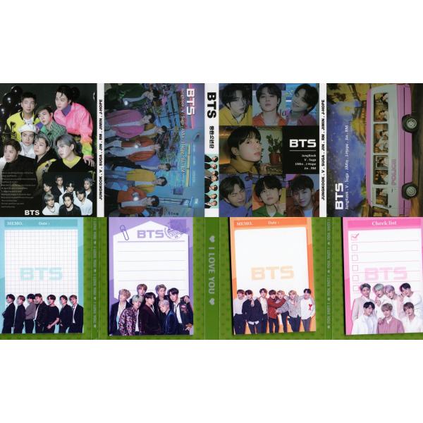 BTS グッズ メモ帳 80枚セット 写真入り メモパッド K-POP