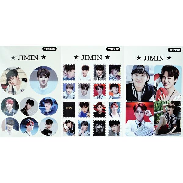 BTS �W�~�� �O�b�Y �|�X�g�J�[�h �Z�b�g ( �|�X�g�J�[�h 12�� + �X�e�b�J�[ 3�� ) 15�_�Z�b�g K-POP ���i�摜2