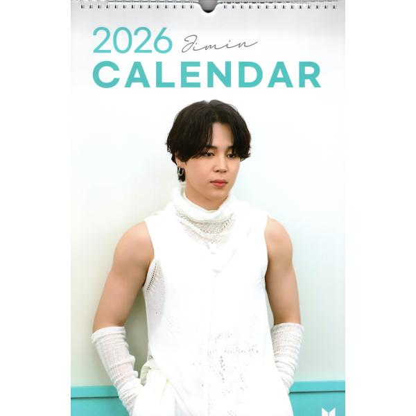 BTS ジミン グッズ 大判 壁掛け カレンダー 2026年 (令和8年) +