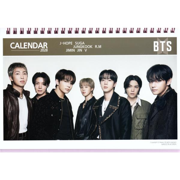 BTS �O�b�Y ��� �J�����_�[ (�ʐ^�W) 2027~2028�N (2�N��) + �X�e�b�J�[�Z�b�g ���i�摜3