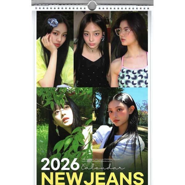 NewJeans ニュージーンズ グッズ 大判 壁掛け カレンダー 2026年 (令和