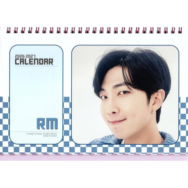 BTS RM グッズ 卓上 カレンダー (写真集) 2026~2027年(2年分) +