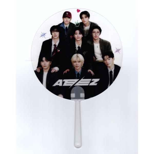 ATEEZ WAVE ジャンボ 団扇 うちわ 15枚セット ATEEZ エーティーズ クリアうちわ K-POP ライブ コンサート 応援グッズ
