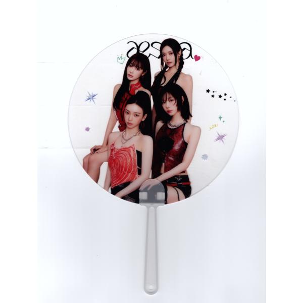 aespa エスパ クリアうちわ ライブ コンサート 応援グッズ 26.5cm×17.5