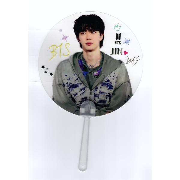 BTS JIN ジン グッズ クリアうちわ ライブ コンサート 応援グッズ