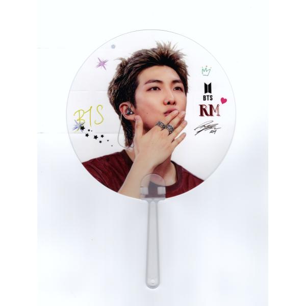 BTS RM グッズ クリアうちわ ライブ コンサート 応援グッズ イメージ