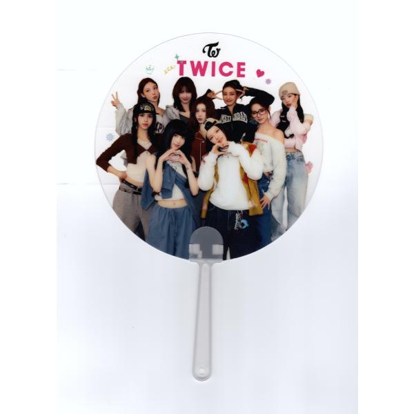 TWICE クリアうちわ ライブ コンサート 応援グッズ 26.5cm×17.5cm