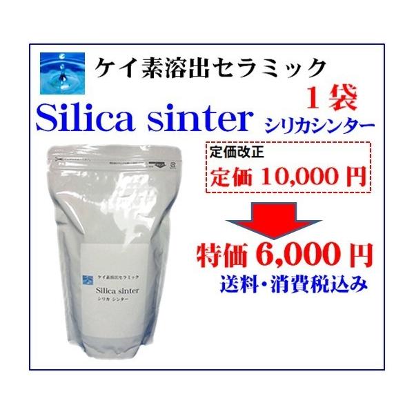 ★天然ケイ素鉱物を特殊技術でシリカが溶出できる食品素材にした逸品！ケイ素を格安に購入したい方にお薦めの商品！成分は、国産天然100％で安心の食品素材のケイ酸塩(ケイ素が水に溶け出す製品)！≪気になる「水道水のカルキ」は、僅か3分程で消滅！≫...