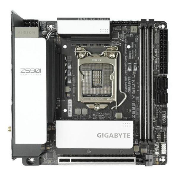 【中古】GIGABYTE Z590I VISION D ITXマザーボード GIGABYTE Z590I VISION D LGA 1200 Intel Z590 SATA 6Gb/s Mini ITX