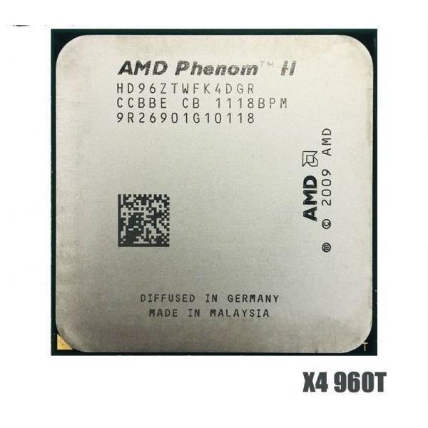 AMD Phenom II X4 960T 3GHz 3.4GHz 4x 512KB 6MB 2GHz 125W