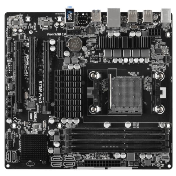 ASRock 970M Pro3 AMD Socket AM3+ DDR3 SDRAM Desktop Motherboard