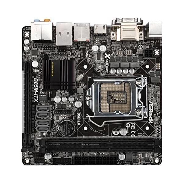 B85M-ITX　デスクトップPC 【ジャンク】ASRock （DVD故障!） PC | B85M-G ASUS ---> C2 B85M ASRock マザーボードと電源を交換 Windowsデスクトップ