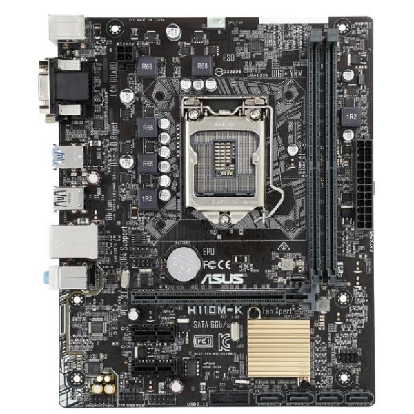 ASUS H110M-K LGA 1151 Intel H110 SATA 6Gb/s USB 3.0 Micro ASUS H110M-K LGA 1151 Intel H110 SATA 6Gb/s USB 3.0 Micro
