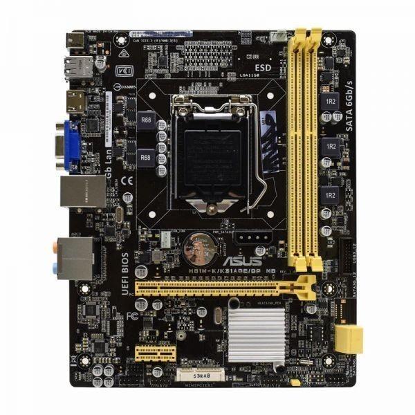 ASUS H81M-K LGA 1150 Intel H81 SATA 6Gb/s USB 3.1 uATX Motherboard
