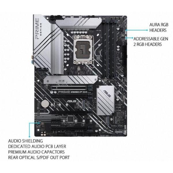 【動作品】PRO Z690-P DDR4　CPUとメモリセット ASUS PRIME Z690-P D4 DDR4 HDMI M.2 USB 3.2 Type-C LGA 1700 ATX