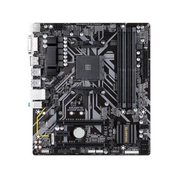 GIGABYTE B450M DS3H AM4 AMD B450 SATA 6Gb/s Micro ATX Motherboard