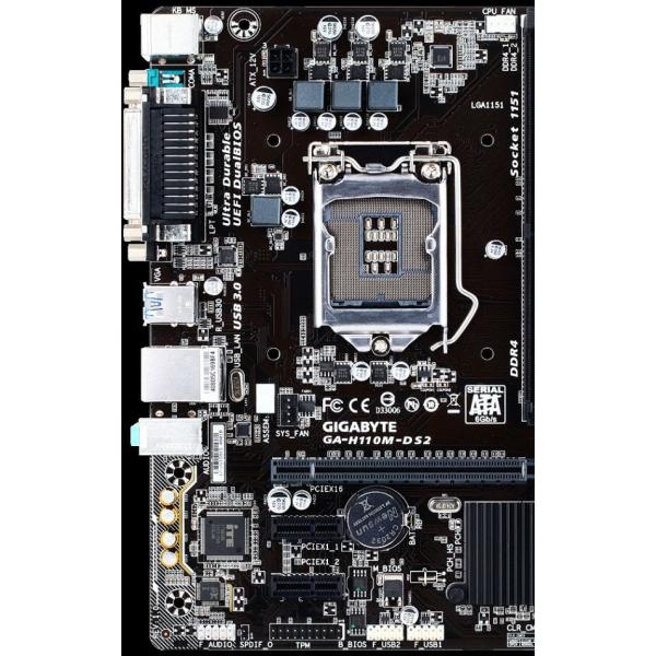 GIGABYTE GA-H110M-DS2 LGA 1151 DDR4 support G4560 Micro-ATX